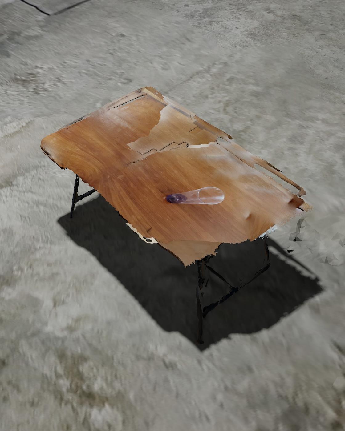 21 07 24, 17 My desk with Christodoulos Panayiotou's May (Study) vase